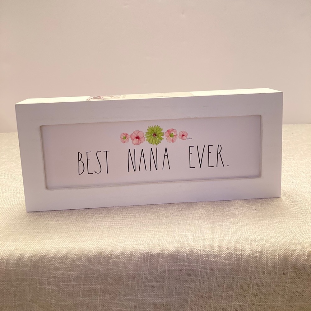 Rae Dunn BEST NANA EVER Decor Sign